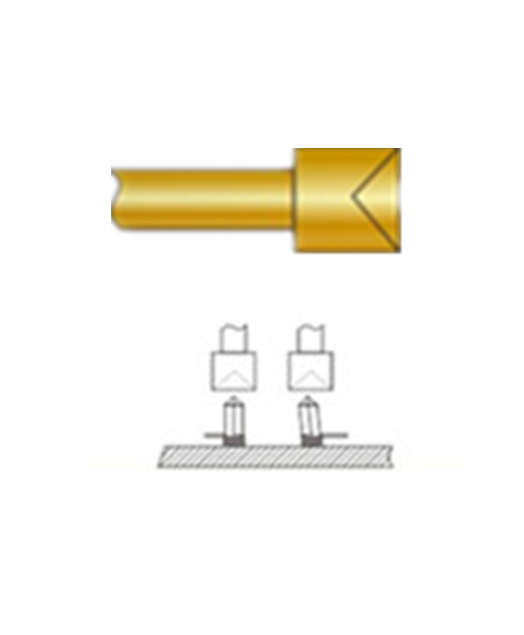杯頭探針、探針用法圖、探針原理圖、測試探針圖片