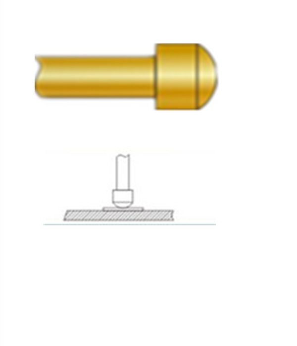 圓頭探針、探針用法圖、探針原理圖、測試探針圖片