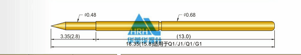 p50測(cè)試探針尺寸、50min測(cè)試探針尺寸、測(cè)試探針規(guī)格