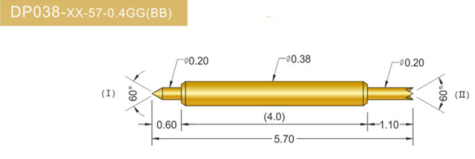 038雙頭探針、雙向探針探針、BGA雙頭探針、雙向彈簧探針、雙頭探針圖片