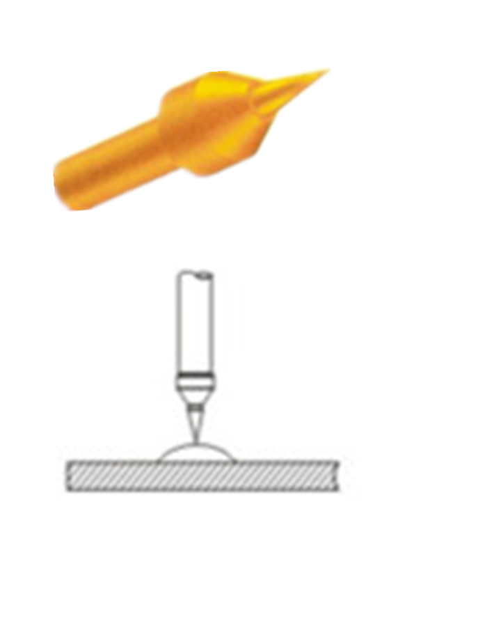 探針頭型、測(cè)試探針探針頭、探針頭部形狀、頂針頭