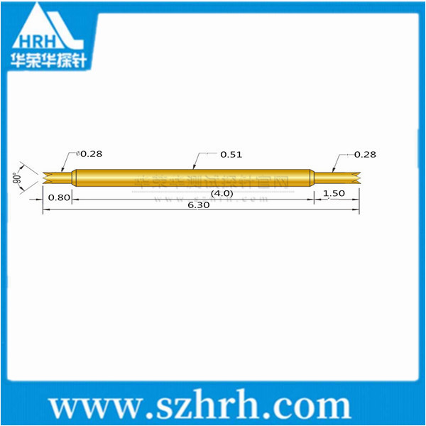 0.51-UU-6.3L ，華榮華雙頭測(cè)試探針廠家